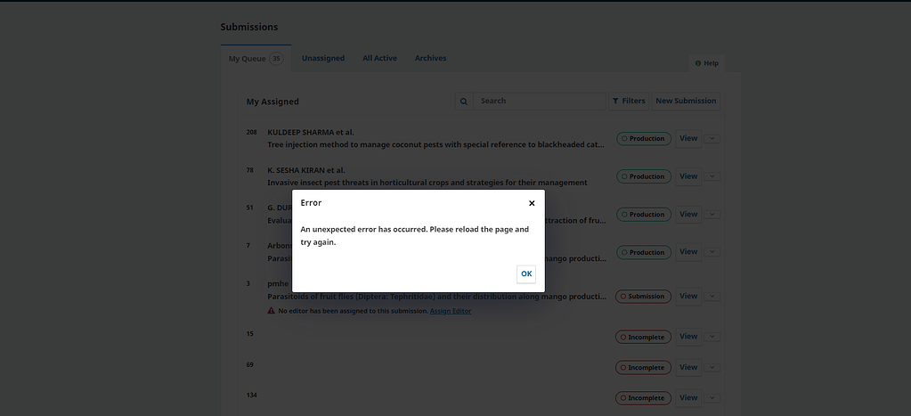 oops an error occurred reload the page and try again перевод