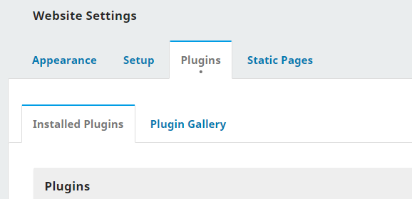 website plugins